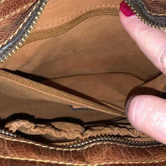 Patricia Nash Crossbody and Shoulder Fresco Bouquet Collection Leather Bag